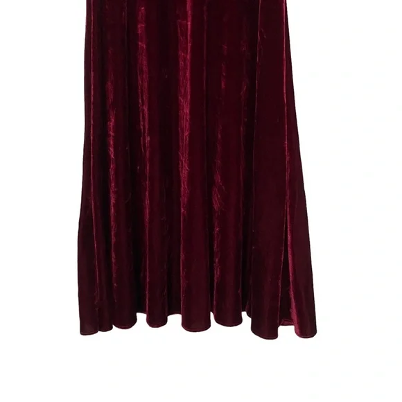 Vintage Red Crushed Velvet Bonnie Jean Dress